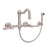 Rohl A1456LMWS-2 Acqui Wall Mount Bridge Kitchen Faucet With Sidespray And Column Spout