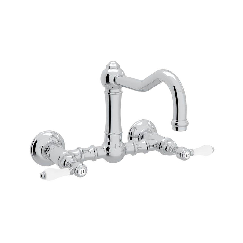 Rohl A1456LP-2 Acqui Wall Mount Bridge Kitchen Faucet With Column Spout - Parent