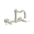 Rohl A1456LP-2 Acqui Wall Mount Bridge Kitchen Faucet With Column Spout
