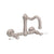 Rohl A1456LP-2 Acqui Wall Mount Bridge Kitchen Faucet With Column Spout