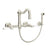 Rohl A1456LPWS-2 Acqui Wall Mount Bridge Kitchen Faucet With Sidespray And Column Spout