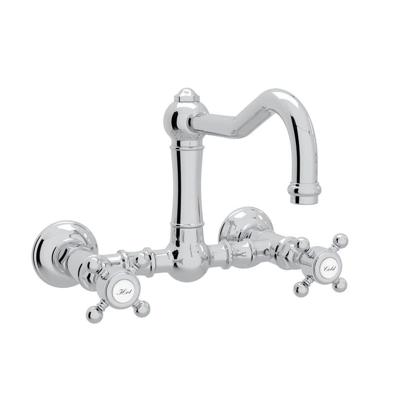 Rohl A1456XM-2 Acqui Wall Mount Bridge Kitchen Faucet With Column Spout - Parent