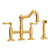 Rohl A1458LMWS-2 Acqui Bridge Kitchen Faucet With Side Spray