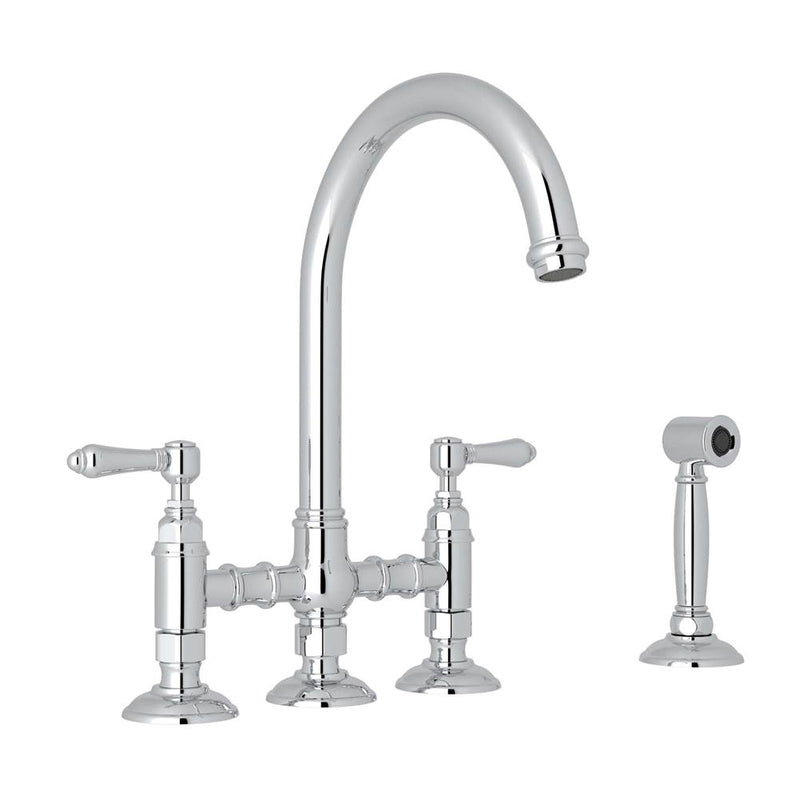 Rohl A1461LMWS-2 San Julio Bridge Kitchen Faucet With Side Spray - Parent