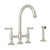 Rohl A1461LMWS-2 San Julio Bridge Kitchen Faucet With Side Spray