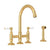 Rohl A1461LPWS-2 San Julio Bridge Kitchen Faucet With Side Spray