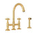 Rohl A1461XMWS-2 San Julio Bridge Kitchen Faucet With Side Spray