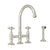 Rohl A1461XMWS-2 San Julio Bridge Kitchen Faucet With Side Spray