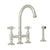 Rohl A1461XWS-2 San Julio Bridge Kitchen Faucet With Side Spray