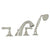 Rohl A1464LM Acqui 4-Hole Deck Mount Tub Filler