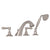 Rohl A1464LM Acqui 4-Hole Deck Mount Tub Filler