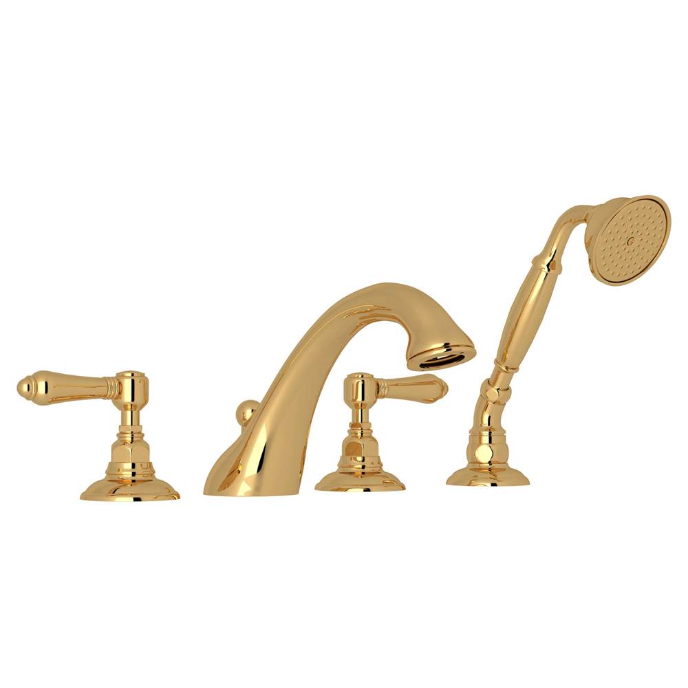 Rohl A1464LM Acqui 4-Hole Deck Mount Tub Filler