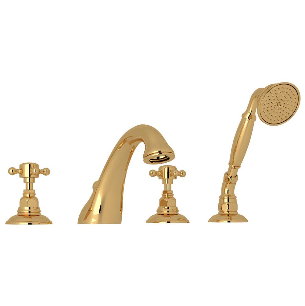 Rohl A1464XM Acqui 4-Hole Deck Mount Tub Filler