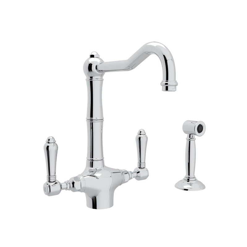 Rohl A1679LMWS-2 Acqui Two Handle Kitchen Faucet With Side Spray - Parent