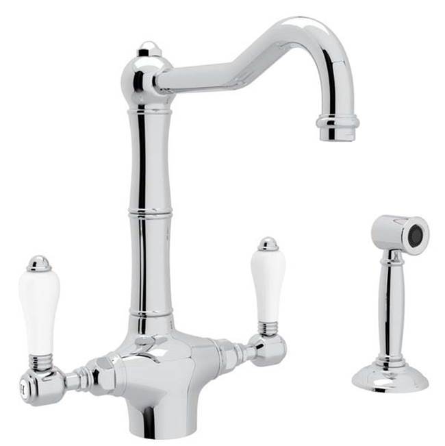 Rohl A1679LPWS-2 Acqui Two Handle Kitchen Faucet With Side Spray - Parent