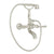 Rohl A1901LM Palladian Exposed Wall Mount Tub Filler