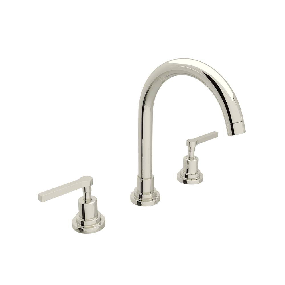 Rohl A2208LM-2 Lombardia Widespread Lavatory Faucet With C-Spout