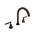Rohl A2208LM-2 Lombardia Widespread Lavatory Faucet With C-Spout