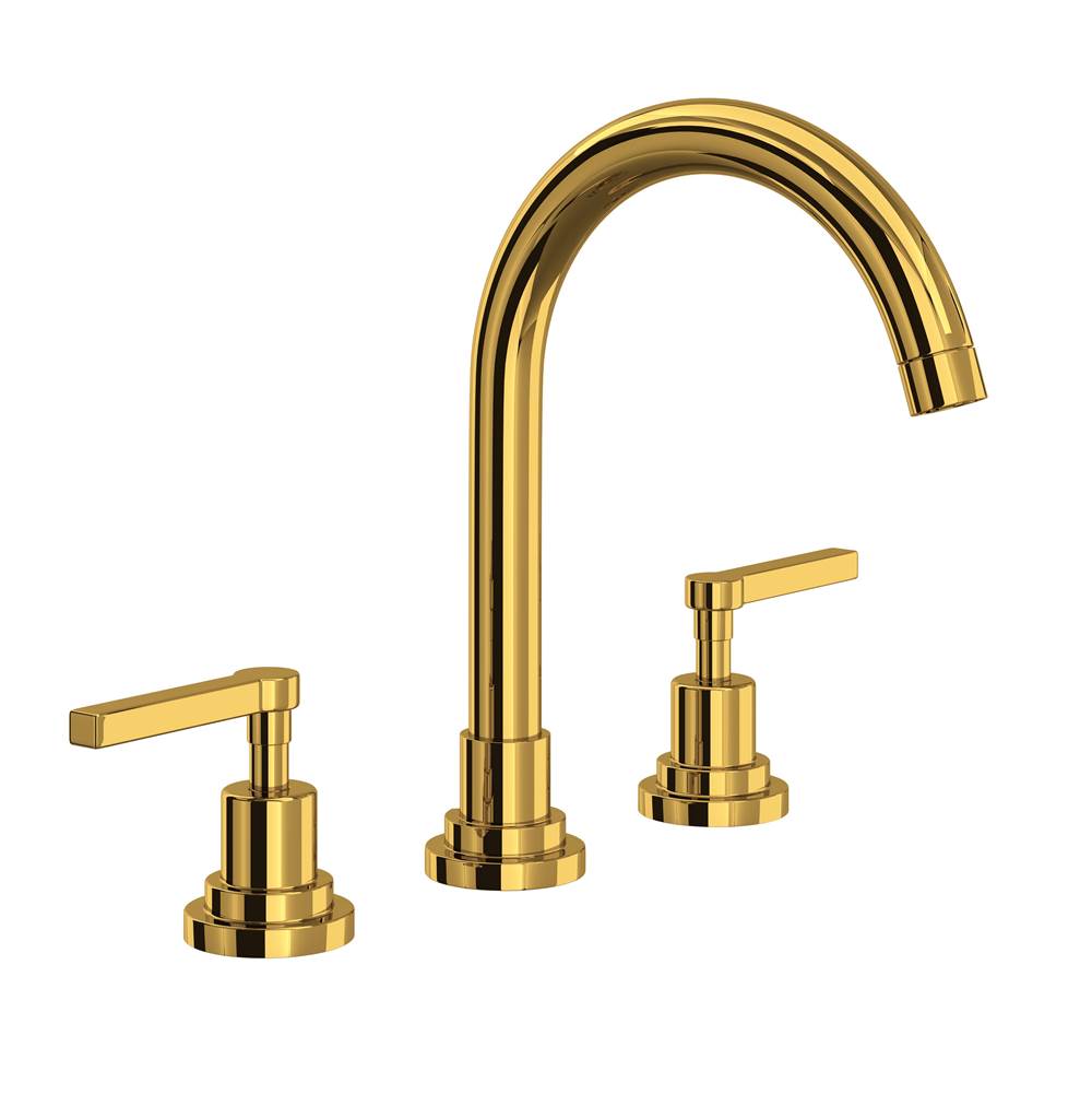 Rohl A2208LM-2 Lombardia Widespread Lavatory Faucet With C-Spout
