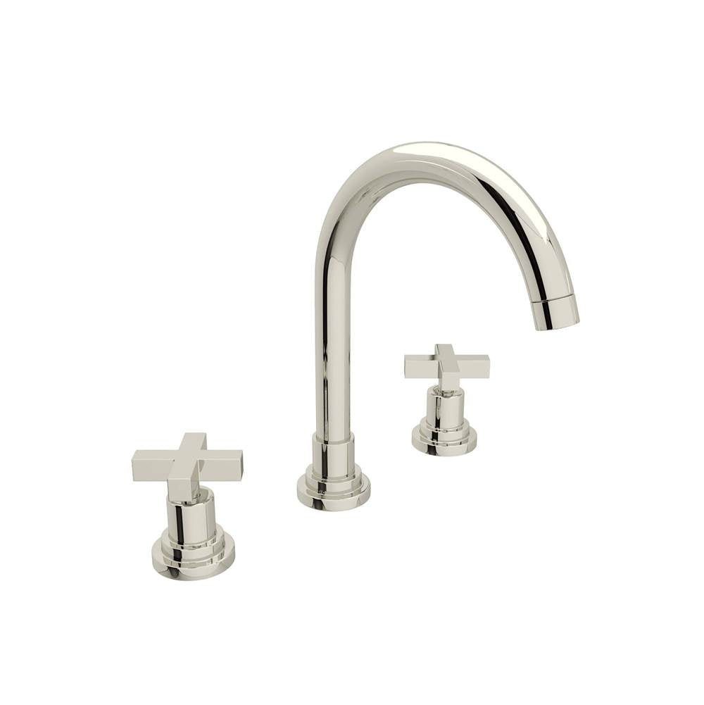 Rohl A2208XM-2 Lombardia Widespread Lavatory Faucet With C-Spout