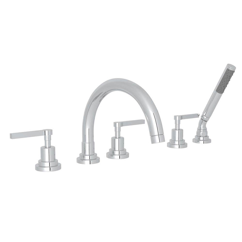 Rohl A2214LM Lombardia 5-Hole Deck Mount Tub Filler With C-Spout - Parent