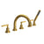 Rohl A2214LM Lombardia 5-Hole Deck Mount Tub Filler With C-Spout