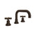 Rohl A2218XM-2 Lombardia Widespread Lavatory Faucet With U-Spout