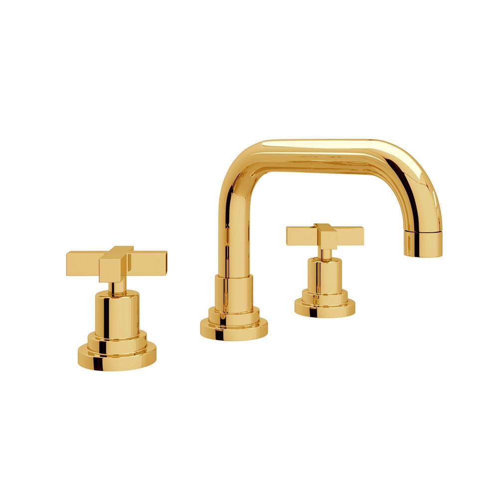 Rohl A2218XM-2 Lombardia Widespread Lavatory Faucet With U-Spout