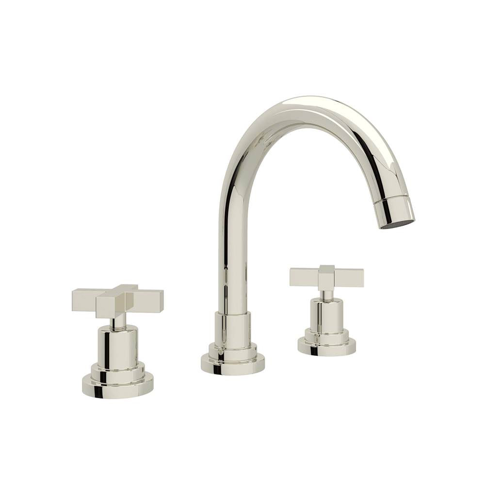 Rohl A2228XM-2 Lombardia Widespread Lavatory Faucet With C-Spout