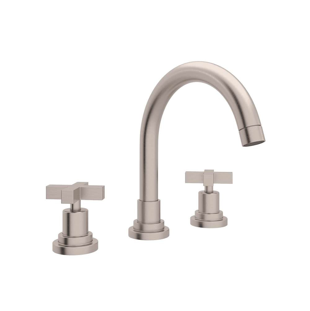 Rohl A2228XM-2 Lombardia Widespread Lavatory Faucet With C-Spout