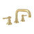 Rohl A3318IL-2 Campo Widespread Lavatory Faucet With U-Spout
