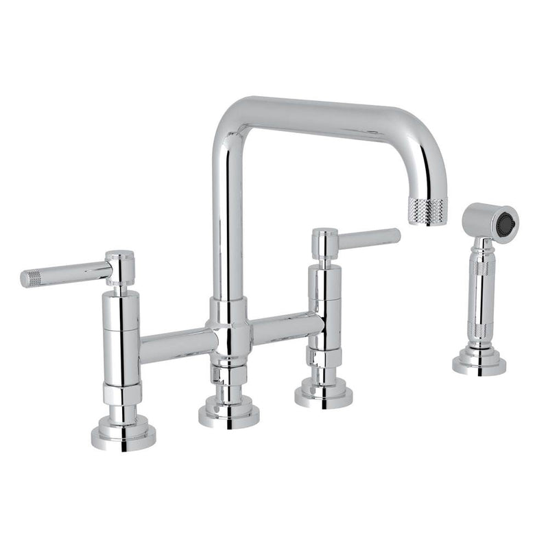 Rohl A3358ILWS-2 Campo Bridge Kitchen Faucet With Side Spray - Parent