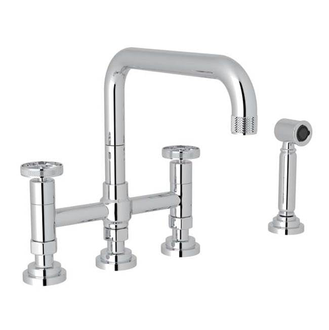Rohl A3358IWWS-2 Campo Bridge Kitchen Faucet With Side Spray - Parent