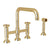 Rohl A3358IWWS-2 Campo Bridge Kitchen Faucet With Side Spray