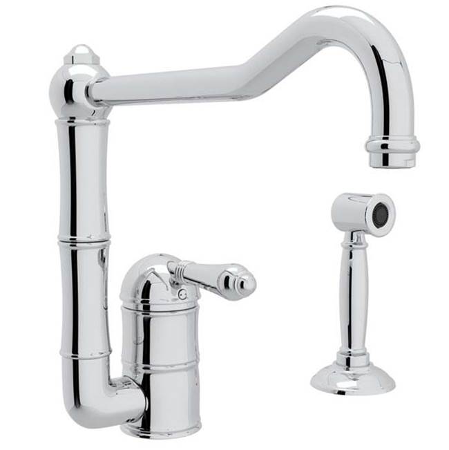 Rohl A3608/11LMWS-2 Acqui Extended Spout Kitchen Faucet With Side Spray - Parent
