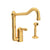 Rohl A3608/11LMWS-2 Acqui Extended Spout Kitchen Faucet With Side Spray