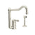 Rohl A3608/11LMWS-2 Acqui Extended Spout Kitchen Faucet With Side Spray