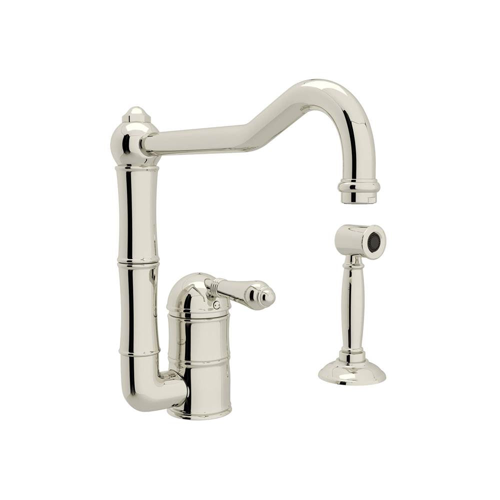 Rohl A3608LMWS-2 Acqui Kitchen Faucet With Side Spray