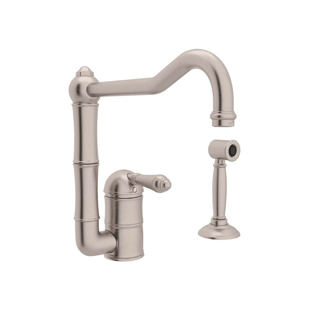 Rohl A3608LMWS-2 Acqui Kitchen Faucet With Side Spray