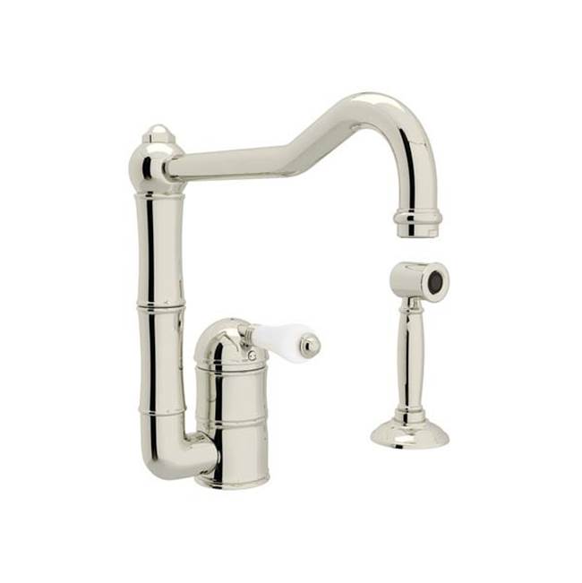 Rohl A3608LPWS-2 Acqui Kitchen Faucet With Side Spray