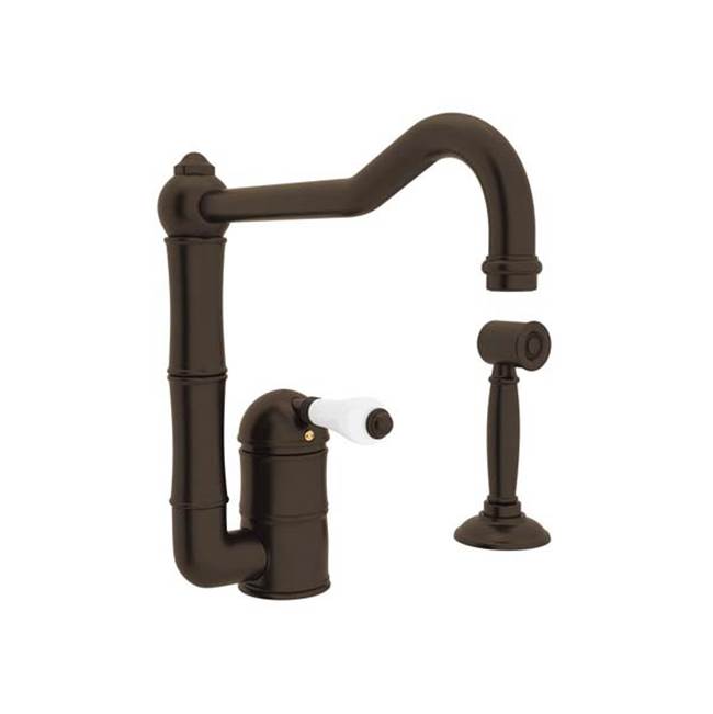 Rohl A3608LPWS-2 Acqui Kitchen Faucet With Side Spray