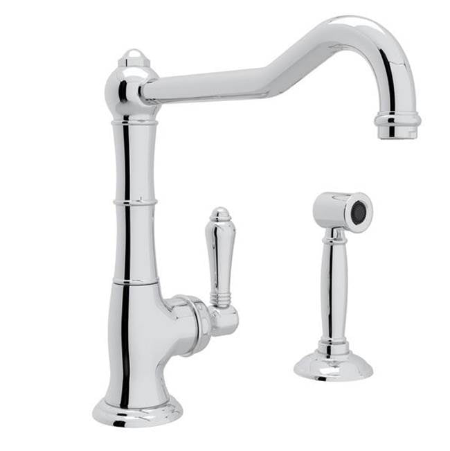 Rohl A3650/11LMWS-2 Acqui Extended Spout Kitchen Faucet With Side Spray - Parent