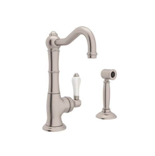 Rohl A3650LPWS-2 Acqui Kitchen Faucet With Side Spray