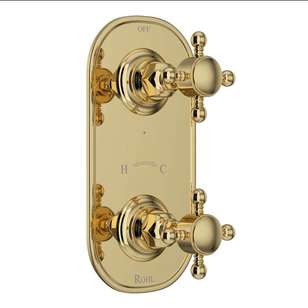 Rohl A4964XM 1/2" Thermostatic Trim With Diverter