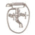 Rohl AC7X Arcana Exposed Wall Mount Tub Filler