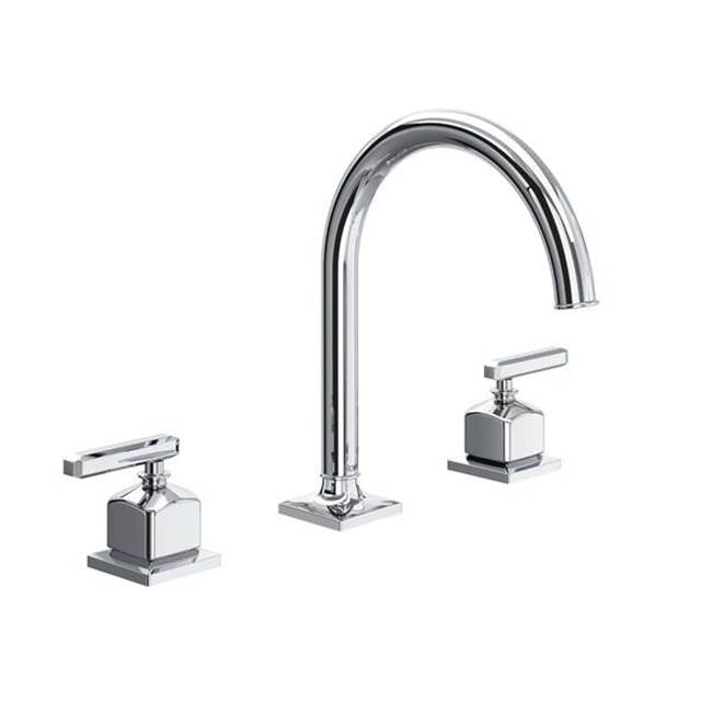 Rohl AP08D3LM Apothecary Widespread Lavatory Faucet With C-Spout