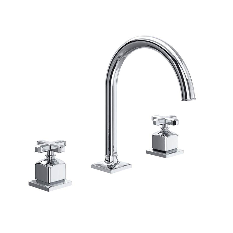 Rohl AP08D3XM Apothecary Widespread Lavatory Faucet With C-Spout