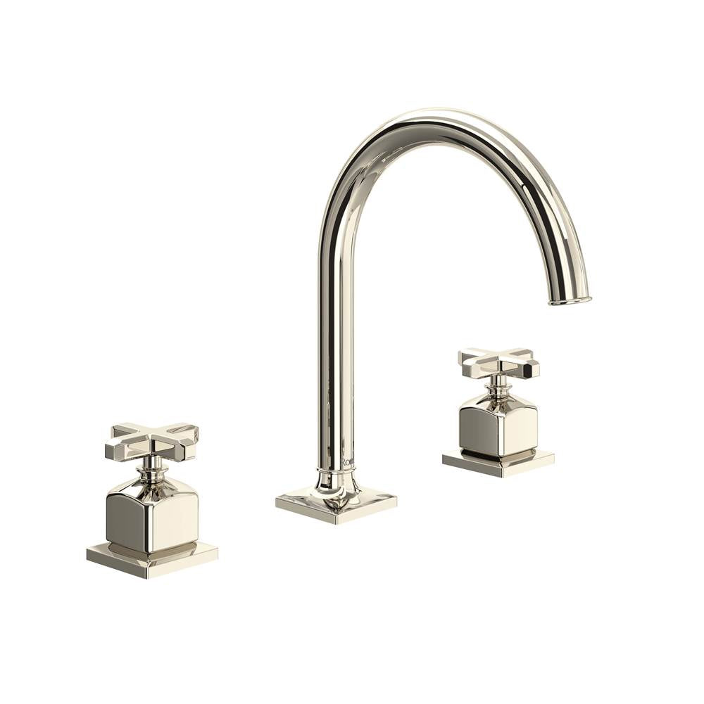 Rohl AP08D3XM Apothecary Widespread Lavatory Faucet With C-Spout