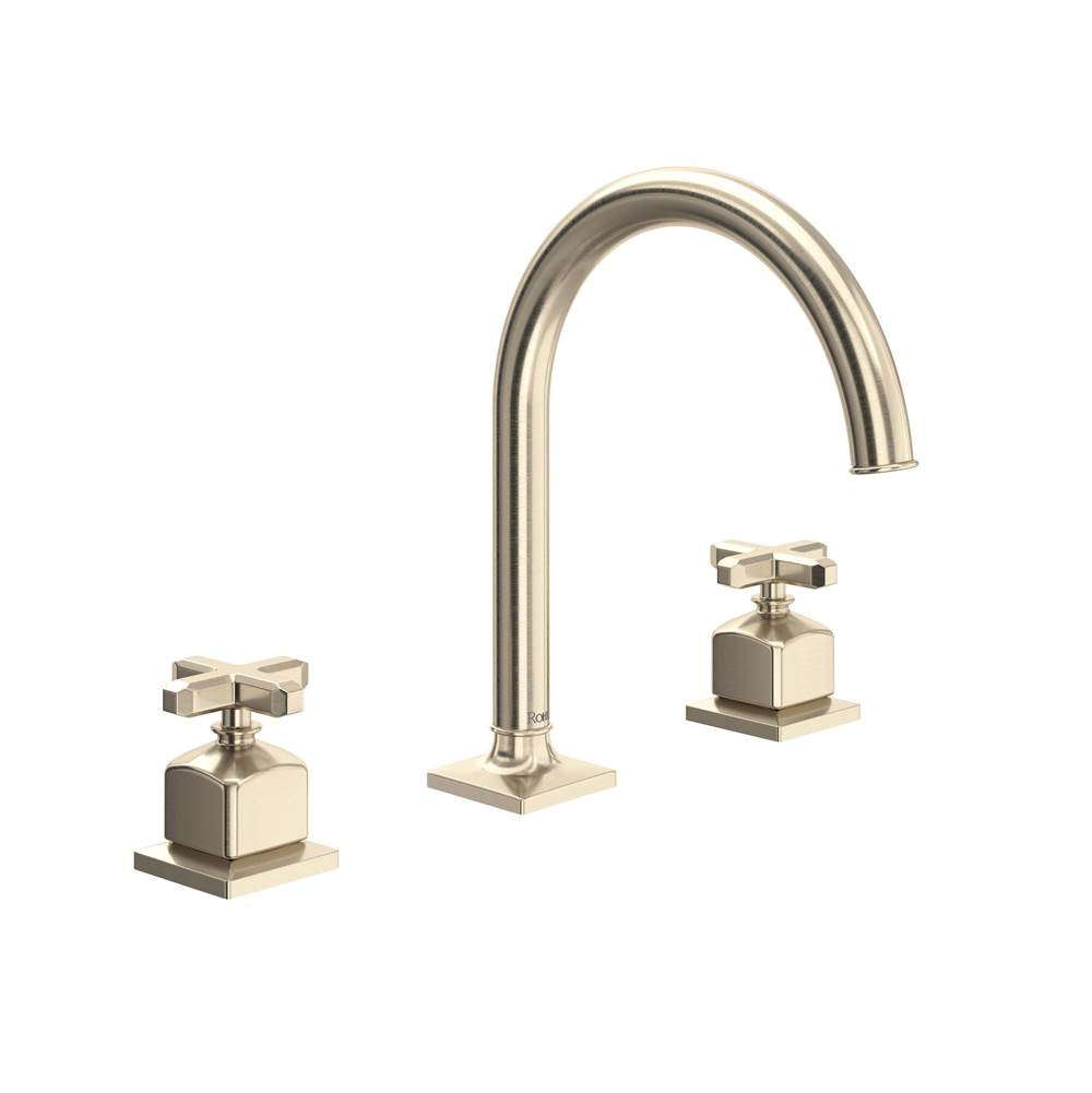 Rohl AP08D3XM Apothecary Widespread Lavatory Faucet With C-Spout
