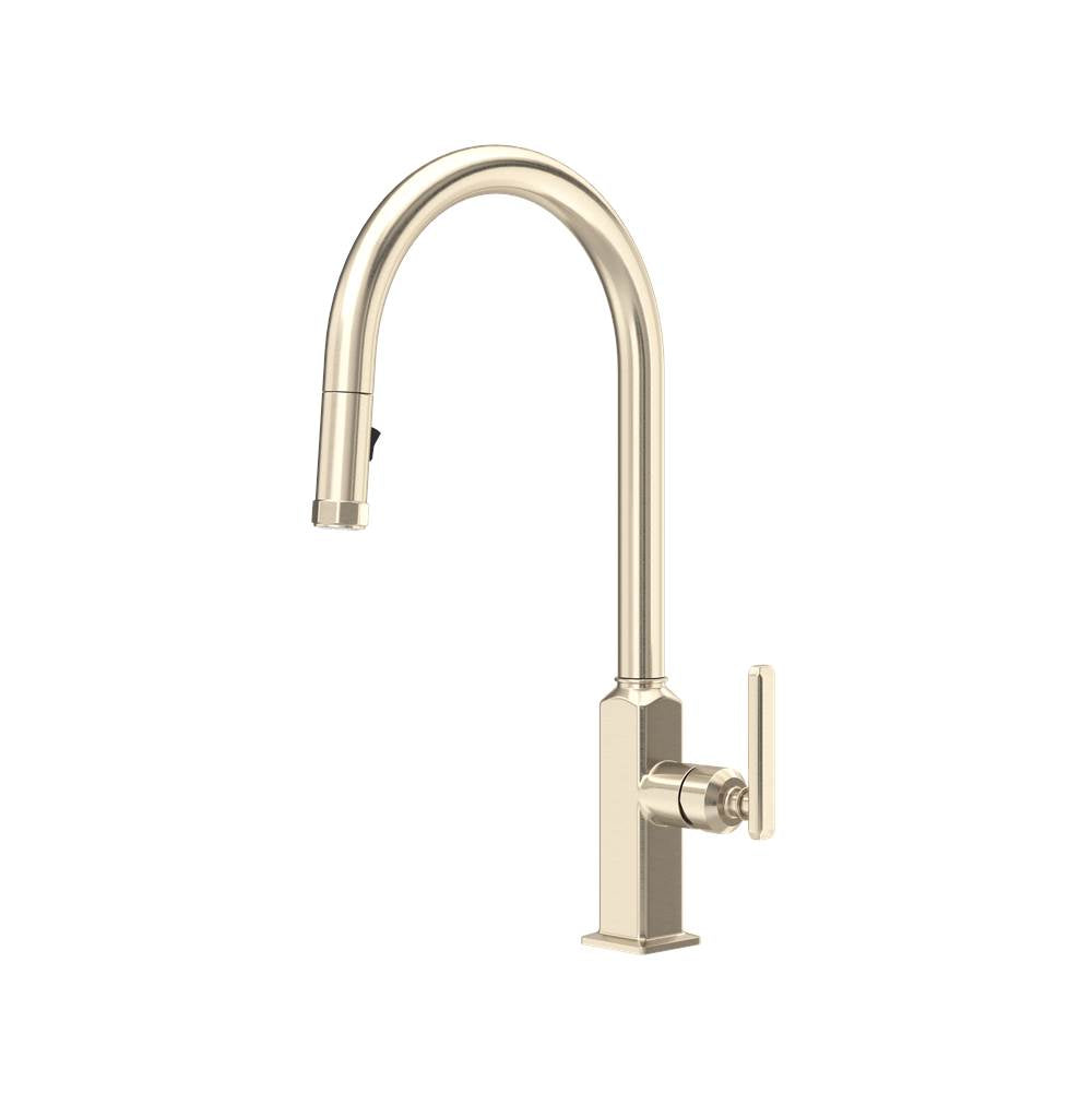Rohl AP55D1LM Apothecary Pull-Down Kitchen Faucet With C-Spout